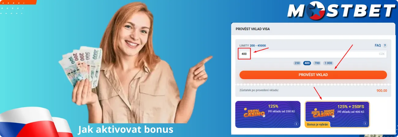 Jak aktivovat bonus