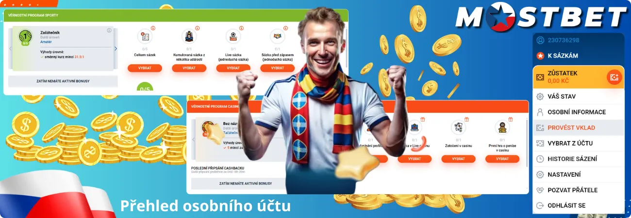 Přehled osobního účtu
